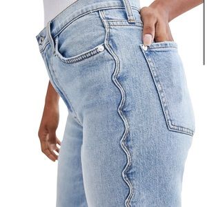 7 For All Mankind Light Blue Straight Leg Jeans